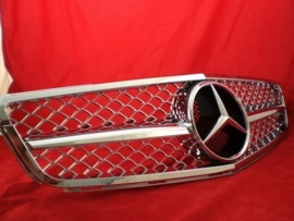 Mercedes W204 C Klasse C63 AMG Look Grill Chroom Bj 2007-2014