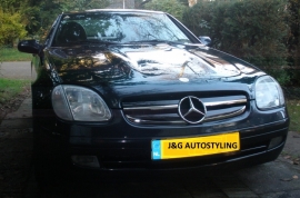 Mercedes R170 SLK AMG Look Grill Bj 1995-2004 Zwart/chroom