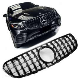 MERCEDES X253 GLC-KLASSE PANAMERICANA GT AMG GRILL SPORTGRILL KOELERGRILL BUMPERGRILL BJ VANAF 07/2019 GLANSZWART