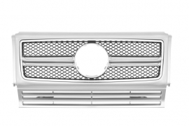 Mercedes W463 Grill G Klasse AMG Look Grill BJ 1990-2018 Zilver/chroom