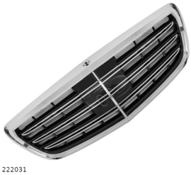 Mercedes W222 S Klasse AMG Look Grill  Sportgrill Zwart/Chroom Bj  2014-2019