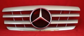 Mercedes W210 E Klasse AMG Look Grill Zilver/Chroom Bj 1999-2002