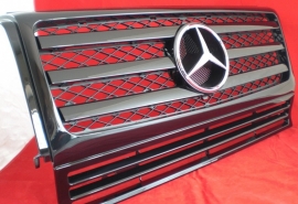 Mercedes W463 Grill G Klasse  AMG Look BJ 1990-2018  zwart/chroom