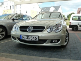 Mercedes W209 CLK AMG look Grill Matzwart Met Chromen Ster Bj 2002-2010