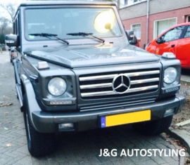 Mercedes W463 Grill G Klasse AMG Look Grill BJ 1990-2018 Zilver/Zilver