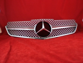 Mercedes W207 Coupe E Klasse AMG Look Grill Zilver/Chroom Bj 2007-2014