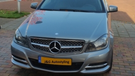 Mercedes W204 C Klasse C63 AMG Look Grill Chroom Bj 2007-2014