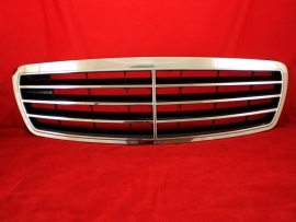 Mercedes W211 E Klasse AMG Look Grill Sportgrill Zwart/Chroom Bj 2002-2006