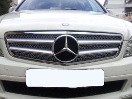 Mercedes W204 C Klasse C63 AMG Look Grill Zilver/Chroom Bj 2007-2014