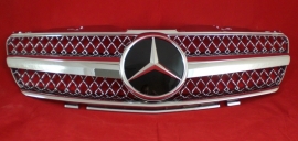 Mercedes R230 SL AMG Look Grill Sportgrill Bj 2001-2011 Chroom