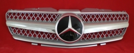 Mercedes R230 SL  AMG Look Grill Sportgrill  bj 2001-2011 Zilver/chroom