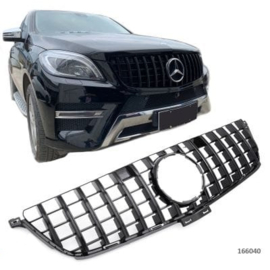 Mercedes W166 ML PANAMERICANA AMG GT LOOK GRILL  Bj  2012/08-2015 Glanszwart