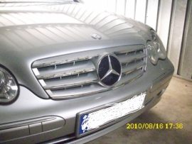 Mercedes W203 C Klasse AMG Look Grill Zilver/Chroom Bj 2000-2008