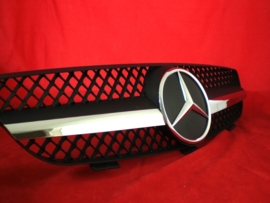 Mercedes W209 CLK AMG look Grill Matzwart Met Chromen Ster Bj 2002-2010