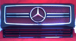Mercedes W463 Grill G Klasse AMG Look Grill BJ 1990-2018 Zwart/chroom