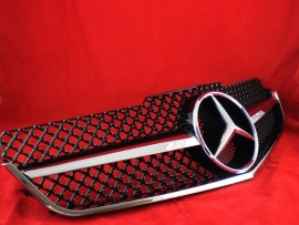 Mercedes W207 Coupe E Klasse AMG Look Grill Zwart/Chroom Bj 2007-2014