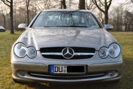 Mercedes W209 CLK AMG look Grill Zwart/Chroom Bj 2002-2010