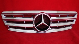 Mercedes W203 C Klasse AMG Look Grill Chroom Bj 2000-2008