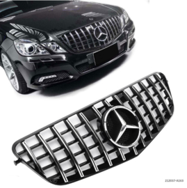 Mercedes W212 E Klasse Panamericana GT AMG Look Grill  Glanszwart Bj  04/2009-2013