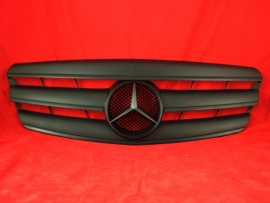 Mercedes W221 S Klasse AMG Look Grill Matzwart Met Matzwarte Ster Bj 2005-2009