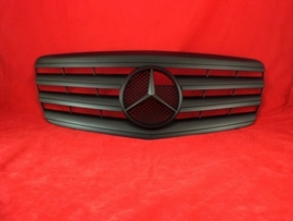 Mercedes W211 E Klasse AMG Look Grill Matzwart Met Matzwarte Ster Bj 07/2006-2009