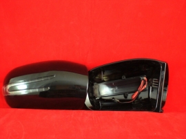 Mercedes W211 E Klasse AMG Look Spiegelkappen Upgrade V-Led Zwart Bj 2002-06/2006