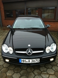 Mercedes W209 CLK AMG look Grill Zwart/Chroom Bj 2002-2010
