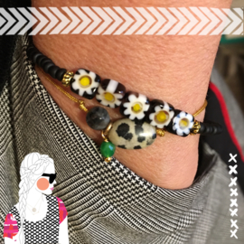 Armband flowers & gems