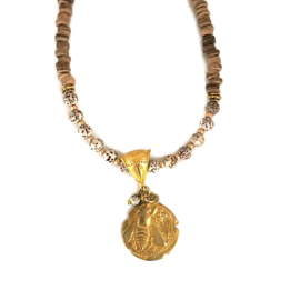 Ketting cocos & bee coin
