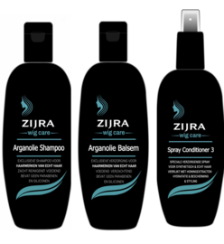 Zijra verzorgingsset voor ECHT HAAR haarwerken & pruiken