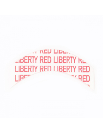 Sunshine Liberty red tape, Red liner als ondertape en plakken
