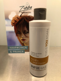 Infix hair Acidic,  creme, conditioner,  voor haarwerken van ECHT haar.