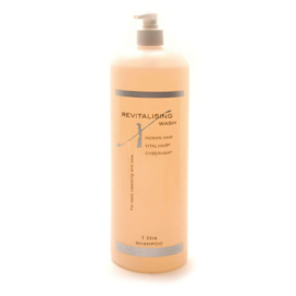 Cyberhair en Vital hair shampoo, Revitalising wash, ook voor Echt haar haarwerken - 1 Liter.