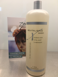 Cyberhair en Vital hair shampoo, Revitalising wash, ook voor Echt haar haarwerken - 1 Liter.