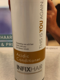 Infix hair Acidic,  creme, conditioner,  voor haarwerken van ECHT haar.