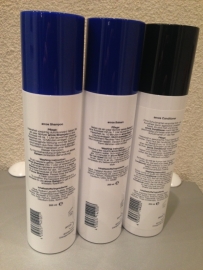 Arcos verzorgingsset voor haarwerk / pruik , synthetisch haar ( 3 x 200 ml).