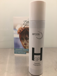 Arcos, special hairspray, haarlak voor echt haar en synthetische haarwerken en pruiken