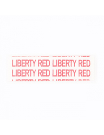 Sunshine Liberty red tape, Red liner als ondertape en plakken