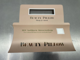 Beauty pillow,  kleur PEARL -  Satijnen kussensloop, voorkomt slijtage aan het haarwerk tijdens nachtrust.