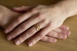 Tezer gouden slinger ring