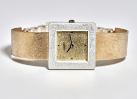 Aristo zilveren geel verguld horloge