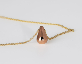 Gouden druppel hanger