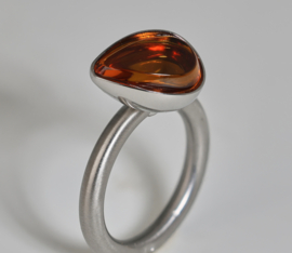 Swivel ring auster goud/gele kleur (goldberyl)