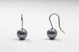 Apero  ball earrings ( antracite gray )