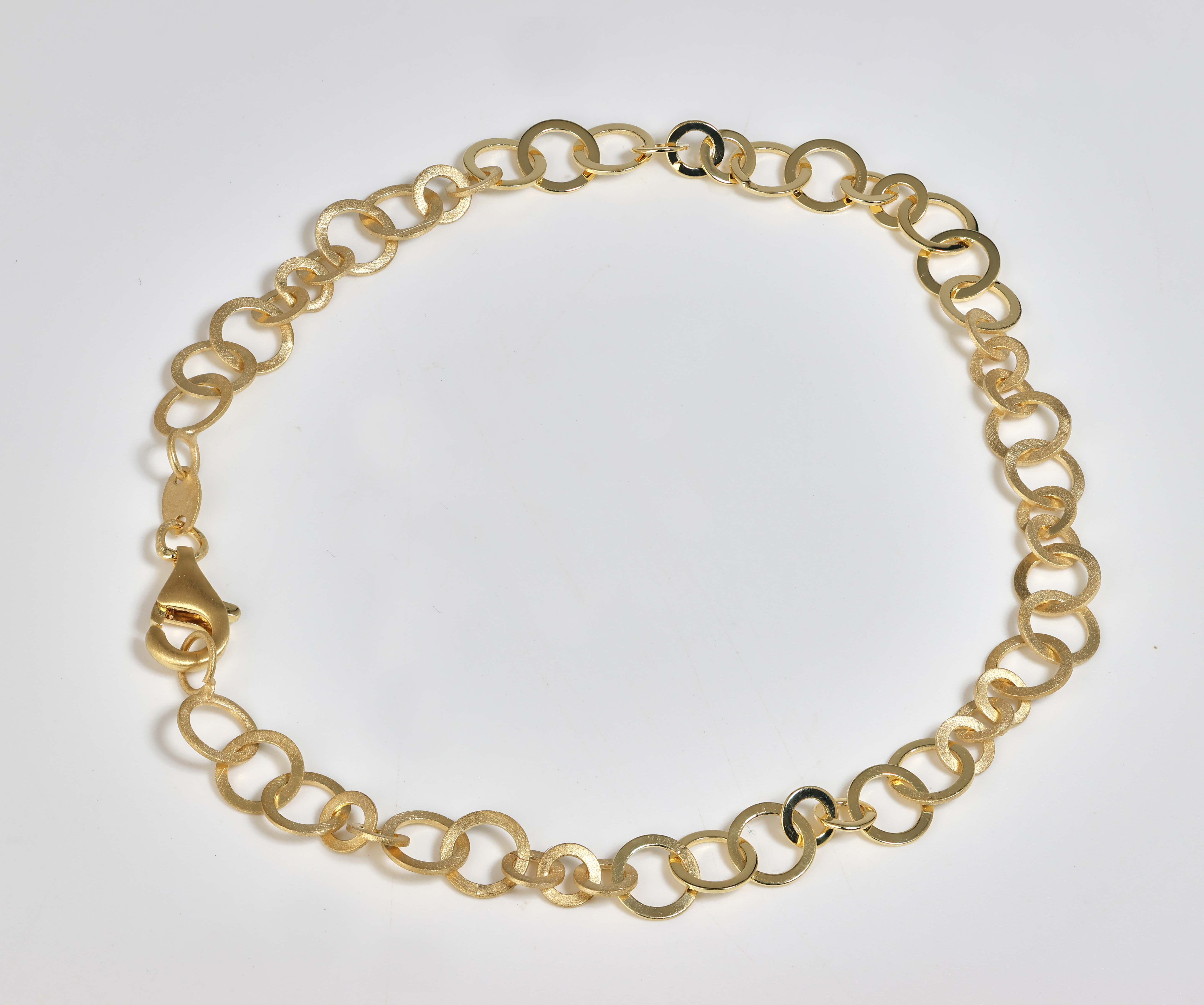 Tezer  schakel armband kleine ringen