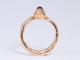 Dripping art rosé gouden ring lapjes model