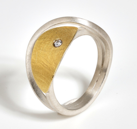 Manu Schmuck ring met lus