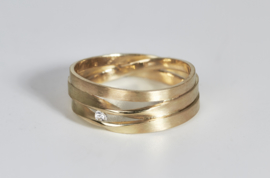 Gouden wikkel ring 3