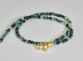 Manu Schmuck Kette mit Smaragd