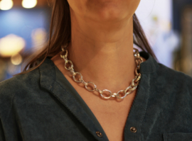 Zilveren wikkel ketting van GS